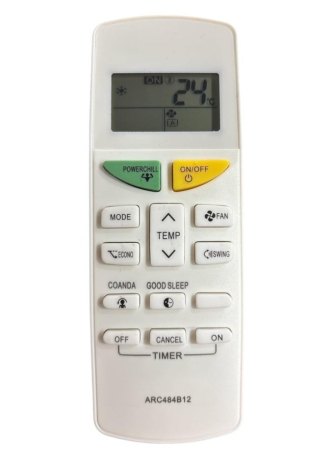 NEURONMART Original Universal Ac Remote Compatible for Daikin Ac Remote Original ARC484B12 Model 132D Suitable 1 1.5 2 Ton Split and Window Air Conditioner with Backlit 38kHz 14 Keys - Image 1
