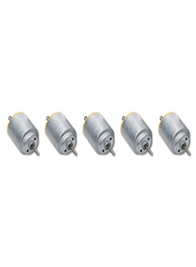 TECHDELIVERS Stainless Steel 5 Pcs 3-6V Micro R260 Dc Motor For Diy Toy Four-Wheel Scientific Experiments- Multi Color - Image 4