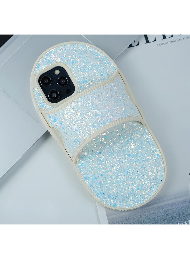 S-TOP Case For iPhone 12 Pro Max Creative Glitter Slipper Design TPU Shockproof Phone Case - Image 1