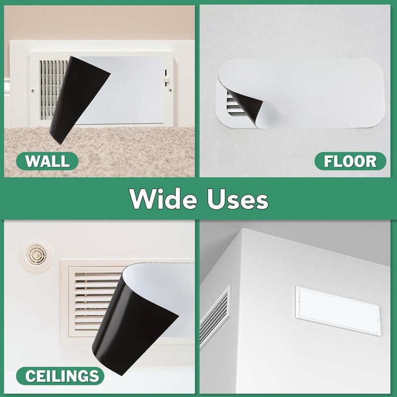 TRYMAG Strong Magnetic Vent Covers 8"x15", 6 Pack for Home HVAC and AC Vents - Image 3