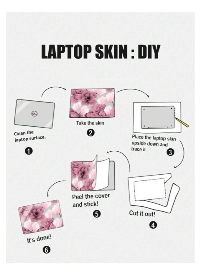 Generic - Protective sticker for a laptop measuring 15.6-16 inches, wonderful design and colors, one piece - Image 1