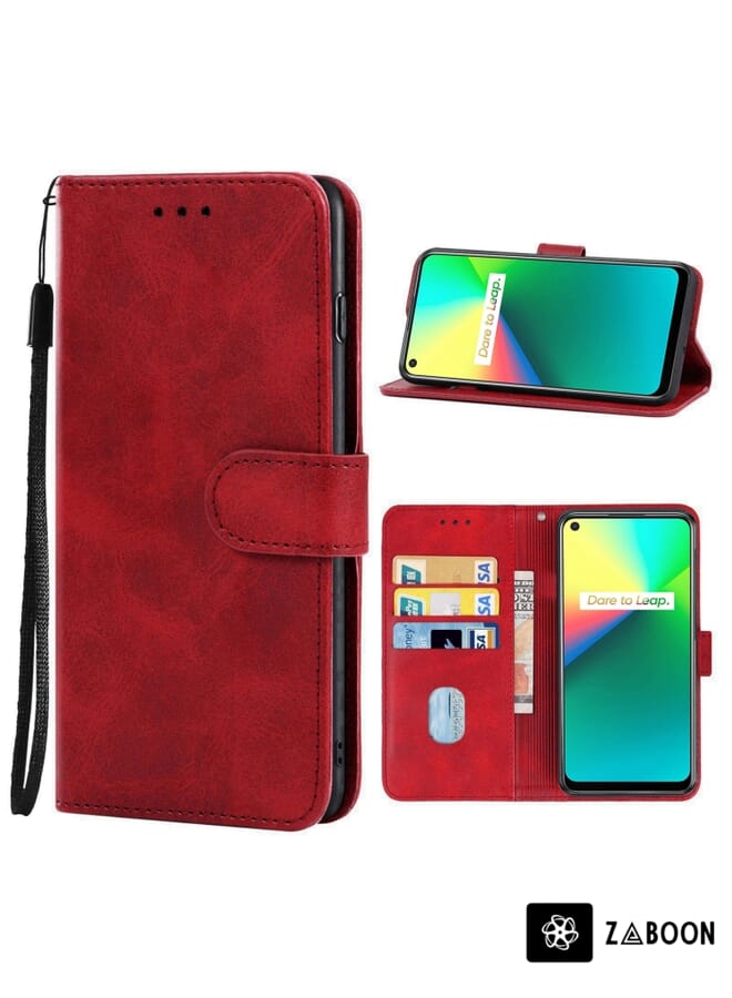 Zaboon Leather  Protective Case Cover For OPPO Realme 7i - Image 1