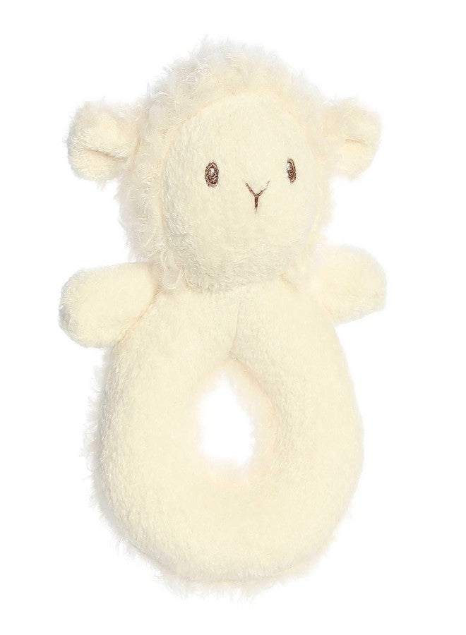 AURORA Ebba™ Playful Cherub Lamb™ Rattle Baby Stuffed Animal - Comforting Companion - Interactive Fun - White 6 Inches - Image 2