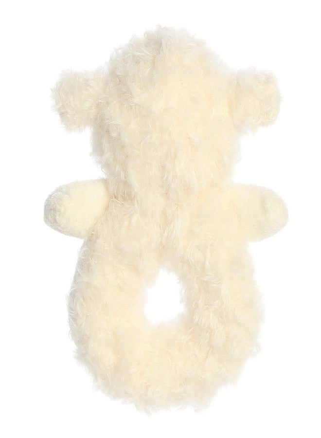 AURORA Ebba™ Playful Cherub Lamb™ Rattle Baby Stuffed Animal - Comforting Companion - Interactive Fun - White 6 Inches - Image 4