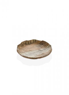 KULSAN Melamine Dessert Plate Set 4 Pieces Wood Color 16cm  - Image 2