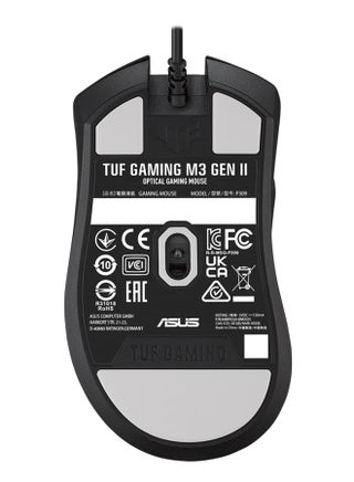 Asus TUF Gaming M3 Gen II Gaming Mouse, Wired, 59g Lightweight, IP56 dust & Water Resistance, Antibacterial Guard, 8K DPI Optical Sensor, 6 Programmable Buttons, Teflon Mouse Feet, Balck - view 2
