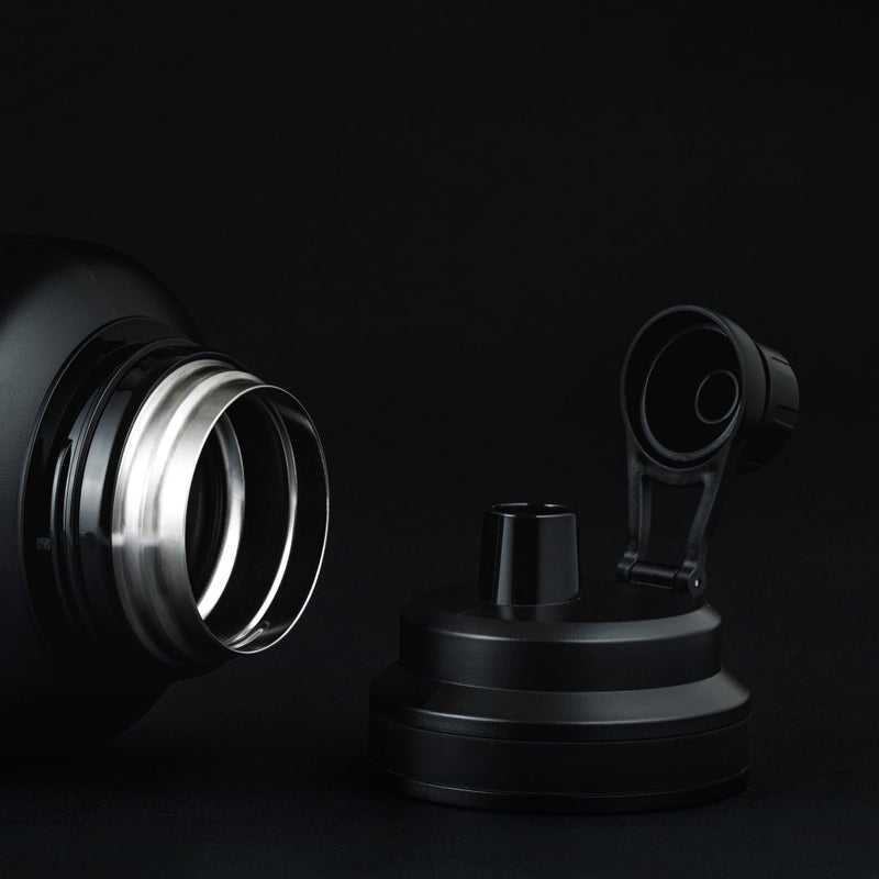 Manna Locking Pour Spout Lid for Titan Sports Bottle - Black - 1 Lid - Image 2