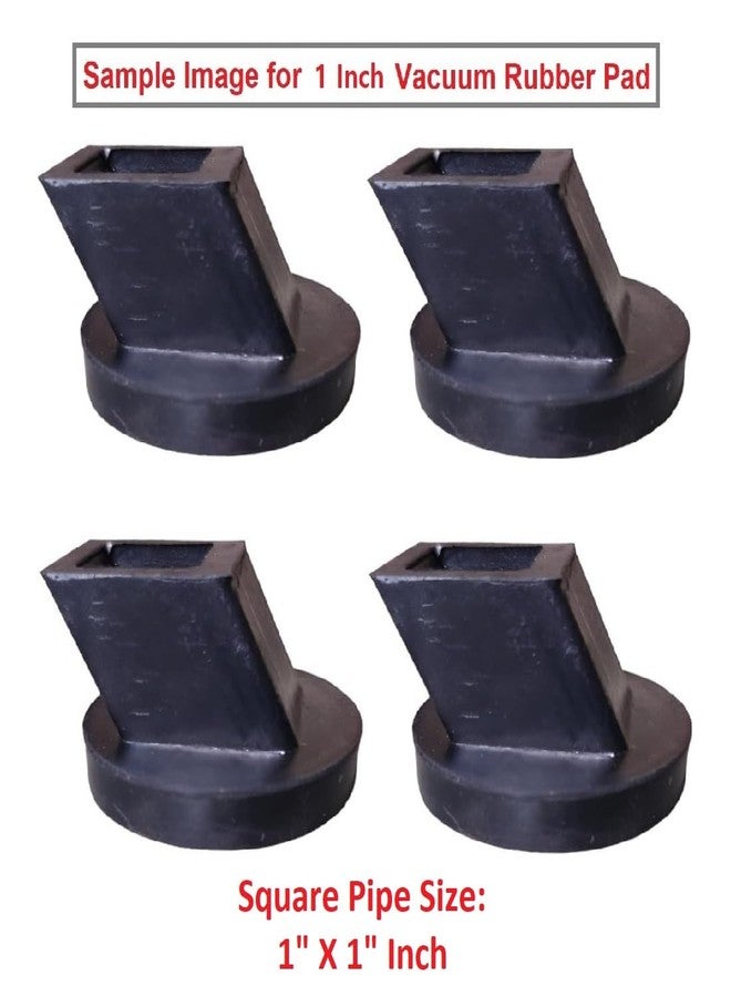 MYSACART Baby Cradle Square Pipe Vacuum Rubber Pads (Set of 4 Pcs) & Hinges for 1 Inch Square Pipe (Set of 2 Pcs) - Image 5
