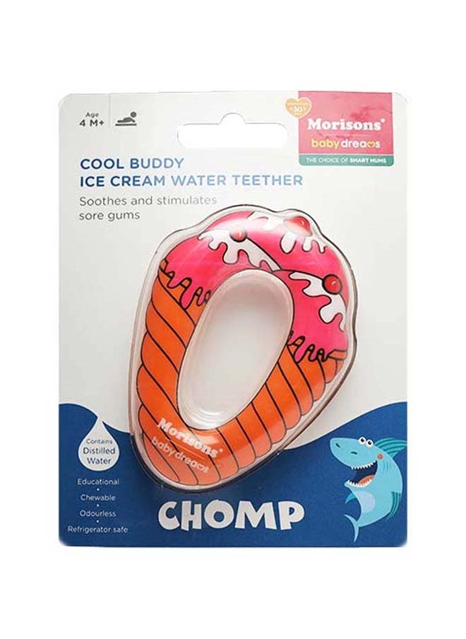 Morisons Baby Dreams Cool Buddy Toy Water Filled Teether Pacifier - Ice Cream  - Image 1