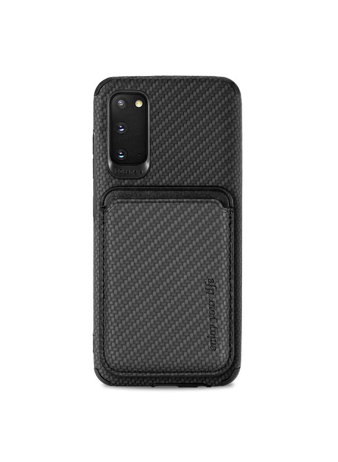 S-TOP Case For Samsung Galaxy S20 Carbon Fiber Leather Card Magsafe Phone Case - Image 1