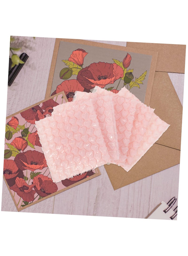 Excefore love plastic thicken bubble bags, 60pcs mailing shockproof bubble bags for bubble packaging bags Heart-shaped bubble cushioning bags bubble Shipping Mailers  - Image 2