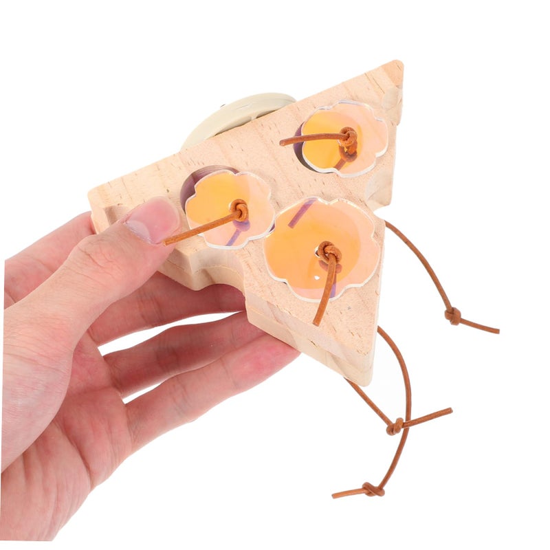 Wooden Foraging Station Interactive Bird Toy For Parrots Parakeets Treats Cage - Image 5