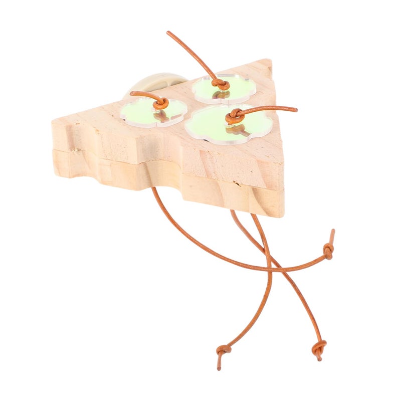 Wooden Foraging Station Interactive Bird Toy For Parrots Parakeets Treats Cage - Image 2