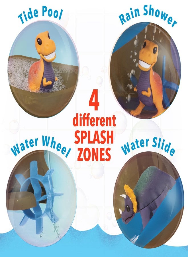 MindWare Dinosaur Color Splash Water Park Bathtub Playset - Interactive Bath Toys with Color Changing Dinosaur Figures - Gift for 3 Year Olds and Up - Image 3