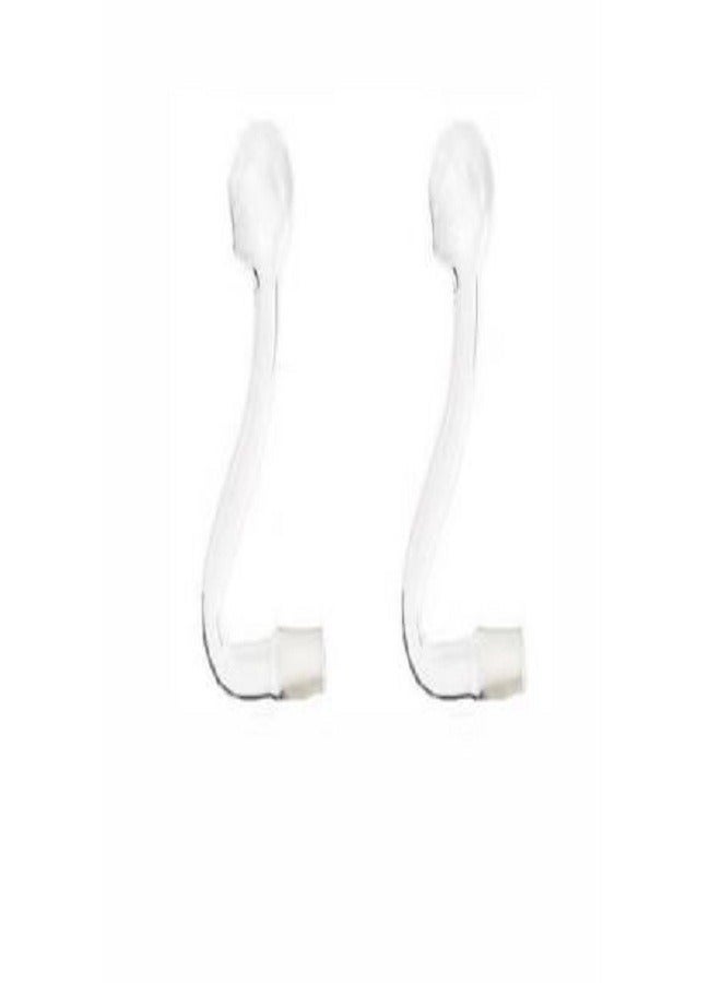 2 حزمة من أنابيب تدفق نافورة الزجاج الشفاف لحوض الأسماك لحوض السمك المزروع بقطر 14 مم - Image 1