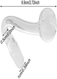 Generic 2 حزمة من أنابيب تدفق نافورة الزجاج الشفاف لحوض الأسماك لحوض السمك المزروع بقطر 14 مم  - Image 3