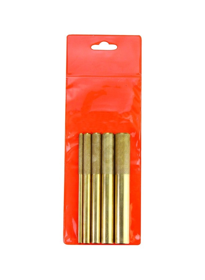 Groz 25850 Brass Drift 5pc Punch Set (6mm, 10mm, 12mm, 16mm and 19mm) with Pouch - Image 2