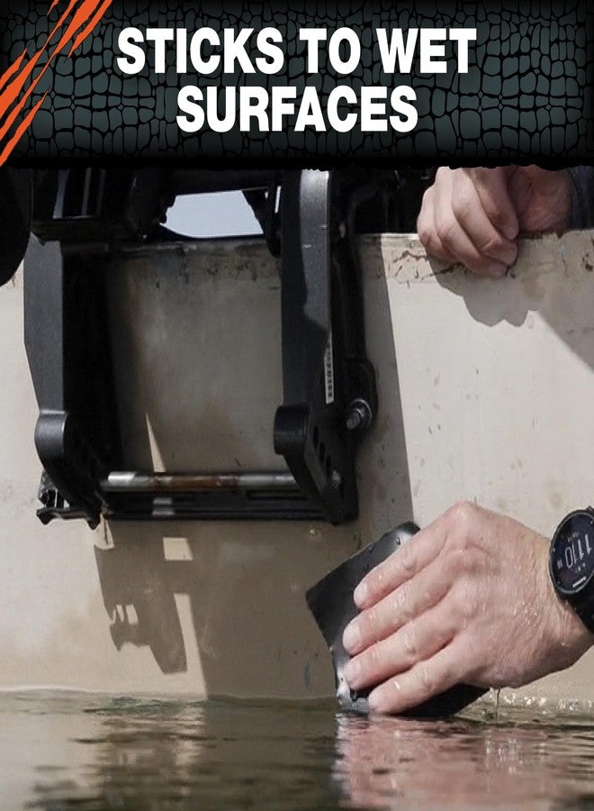 T-REX Heavy Duty Waterproof and Repair Tape for Wet or Rough/Dirty Surfaces Including Underwater, Leaks and More, 4" x 5', Black, 1-Roll (285987) - Image 3