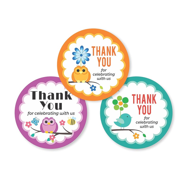 Rousrie 15 Inch Thank You Stickers for Small Business Orders Packaging 100 Pieces - Image 1