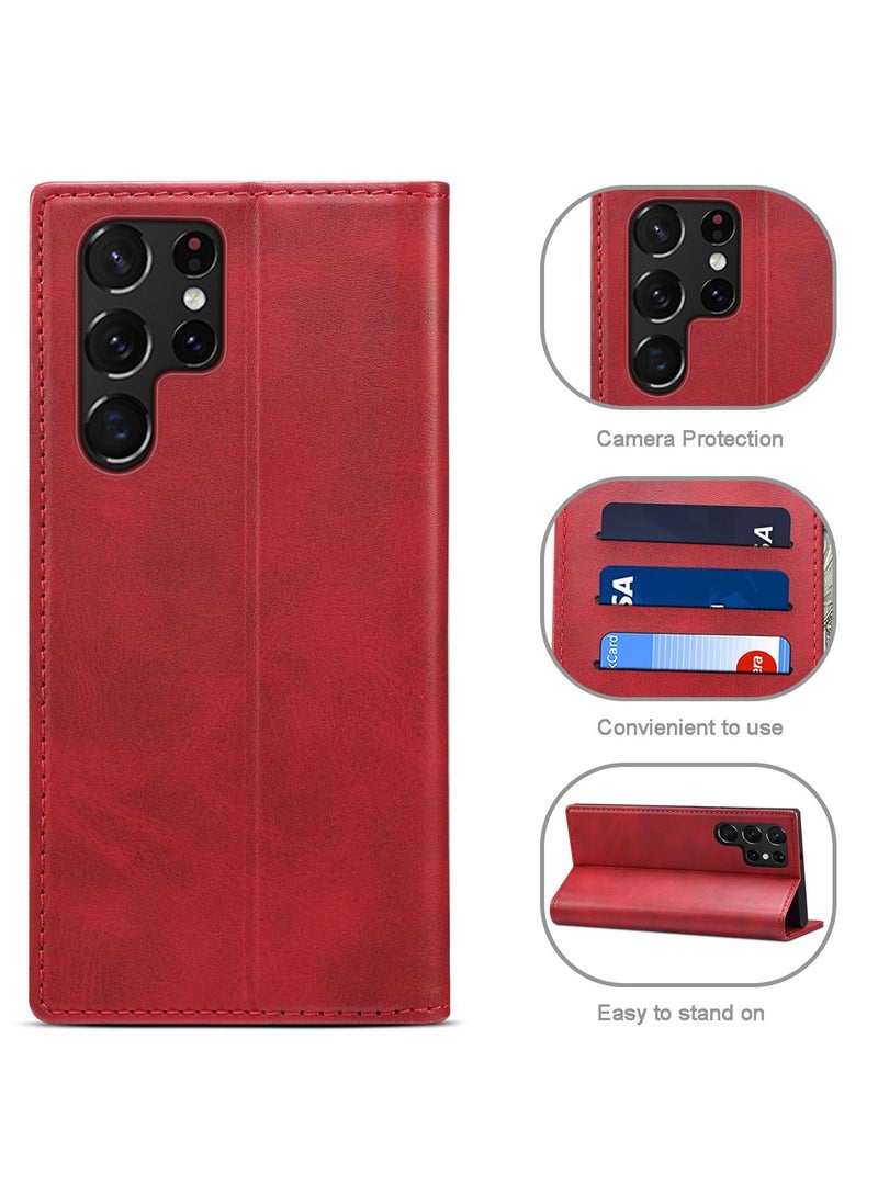 Suteni Flip Cover Leather Protective Case for Samsung Mobile Phone - Image 2