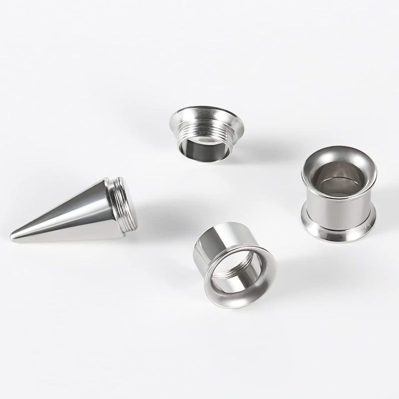 TBOSEN 36PCS Ear Gauge Stretching Kit Stainless Steel Double Flare Alloy Tapers 2 In 1 Plugs Set Eyelet 14G-00Gâ€¦ - Image 2