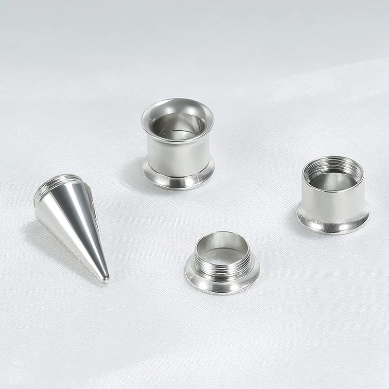 TBOSEN 36PCS Ear Gauge Stretching Kit Stainless Steel Double Flare Alloy Tapers 2 In 1 Plugs Set Eyelet 14G-00Gâ€¦ - Image 3