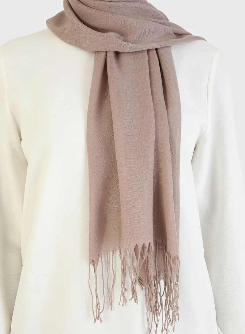 Mervin Şal by Modanisa Multi Plain Pashmina Shawl Set