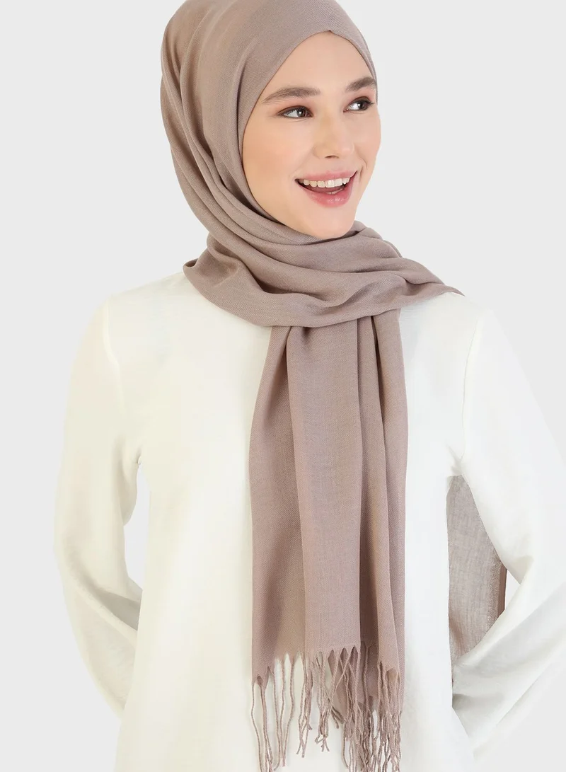 Mervin Şal by Modanisa Multi Plain Pashmina Shawl Set