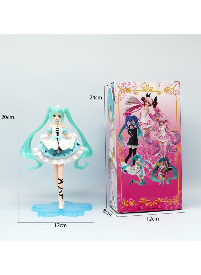 Anime Standing White skirt Hatsune Miku Figures Suitable For Ornaments And Gifts - Image 2
