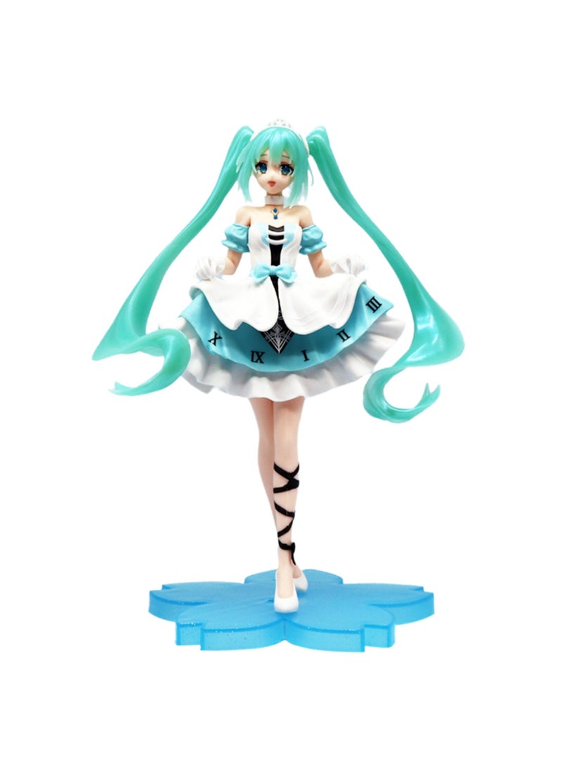 Anime Standing White skirt Hatsune Miku Figures Suitable For Ornaments And Gifts - Image 1