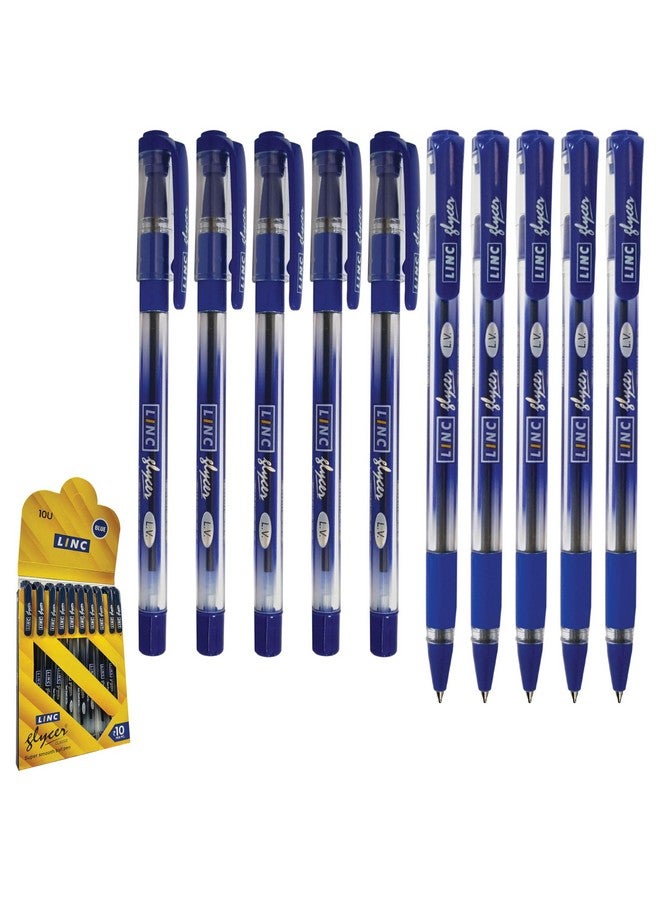 Linc Glycer 0.6 mm Ball Pen | Blue Ink, Pack Of 20 - Image 1