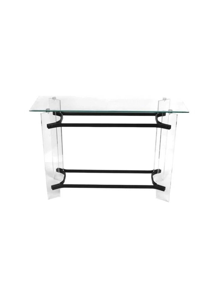 Generic Clear Acrylic Console Table – Unique Glass-Inspired Design 