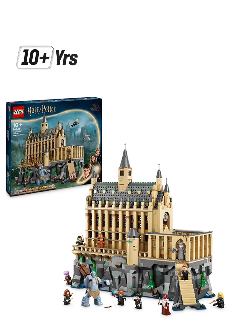 ليغو Harry Potter Hogwarts Castle: The Great Hall, Collectible Toy Playset For Kids, 11 Minifigures Including Hermione Granger, Magical Gift For Boys, Girls And Any Fan 76435 (1,732 Pieces)