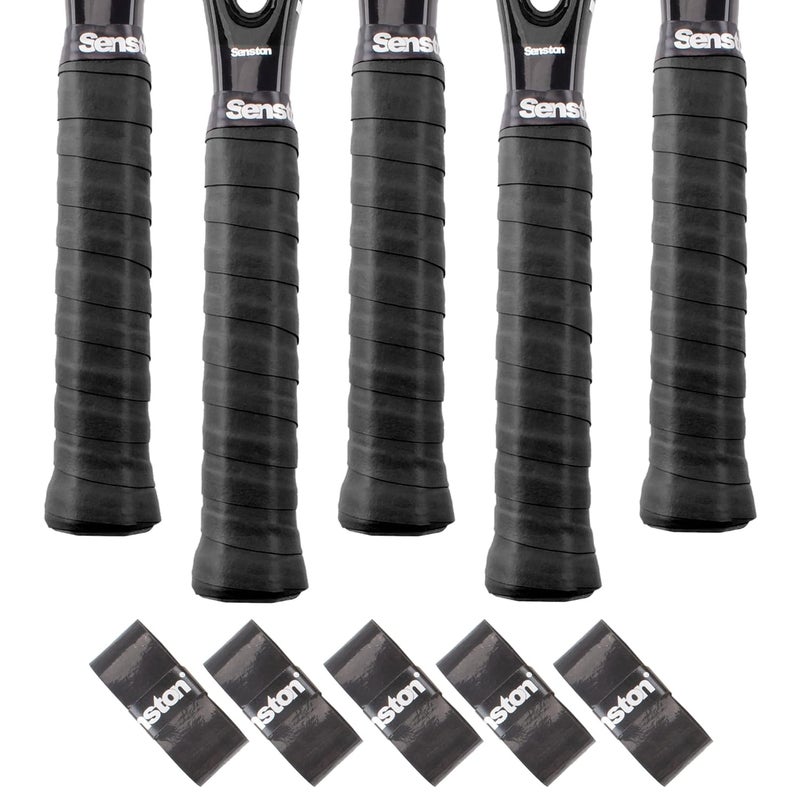Senston Overgrips Pack of 5 Squash Racquet Grips Tennis Badminton Pickleball Racket Grip Tape - Image 2