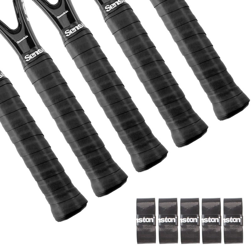 Senston Overgrips Pack of 5 Squash Racquet Grips Tennis Badminton Pickleball Racket Grip Tape - Image 1