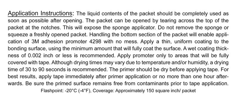 3M 4298 Adhesion Promoter, 3 Sponge Applicators - Image 4