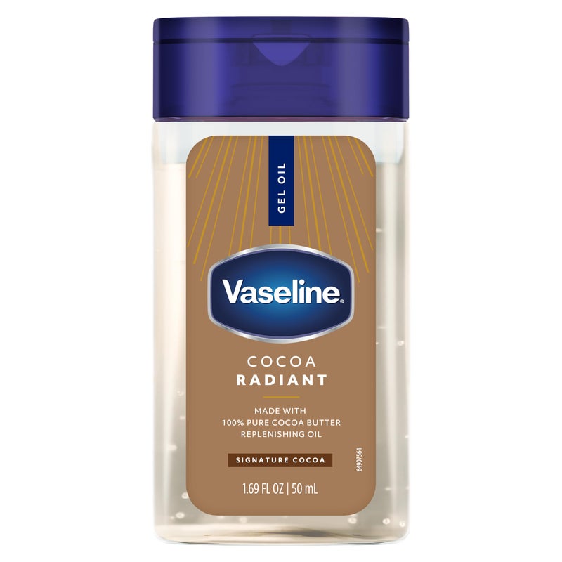 Vaseline Cocoa Radiant Replenishing Oil Gel with Pure Cocoa Butter, Travel Size, 1.69 fl oz, 3 Pack - Image 2