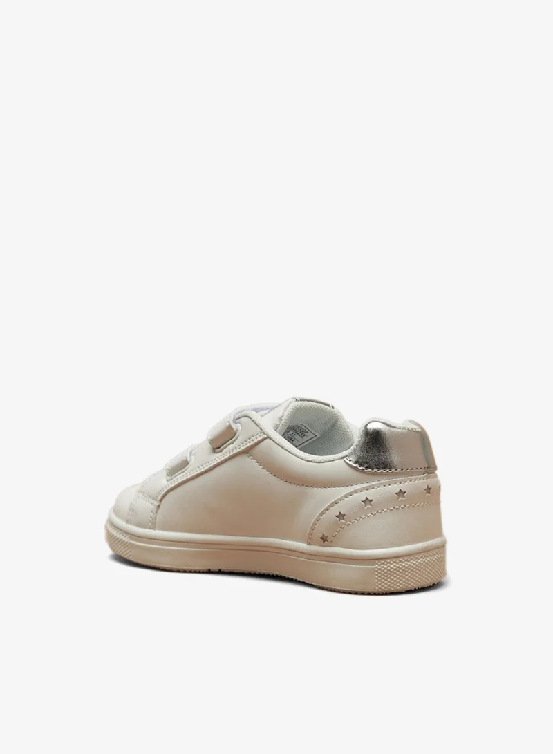 Flora Bella By Shoexpress Girl's Panelled Casual Sneakers Shoes With Hook And Loop Closure Ramadan Collection