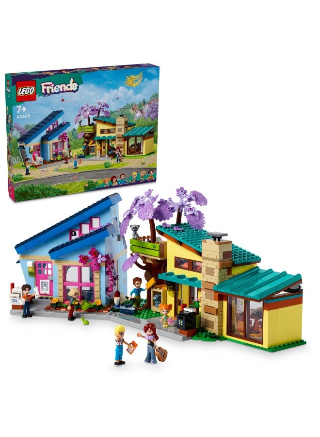 LEGO Friends Olly and Paisley's Family Houses 42620 (1126) Pieces - Image 1