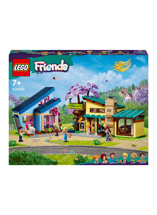 LEGO Friends Olly and Paisley's Family Houses 42620 (1126) Pieces - Image 2