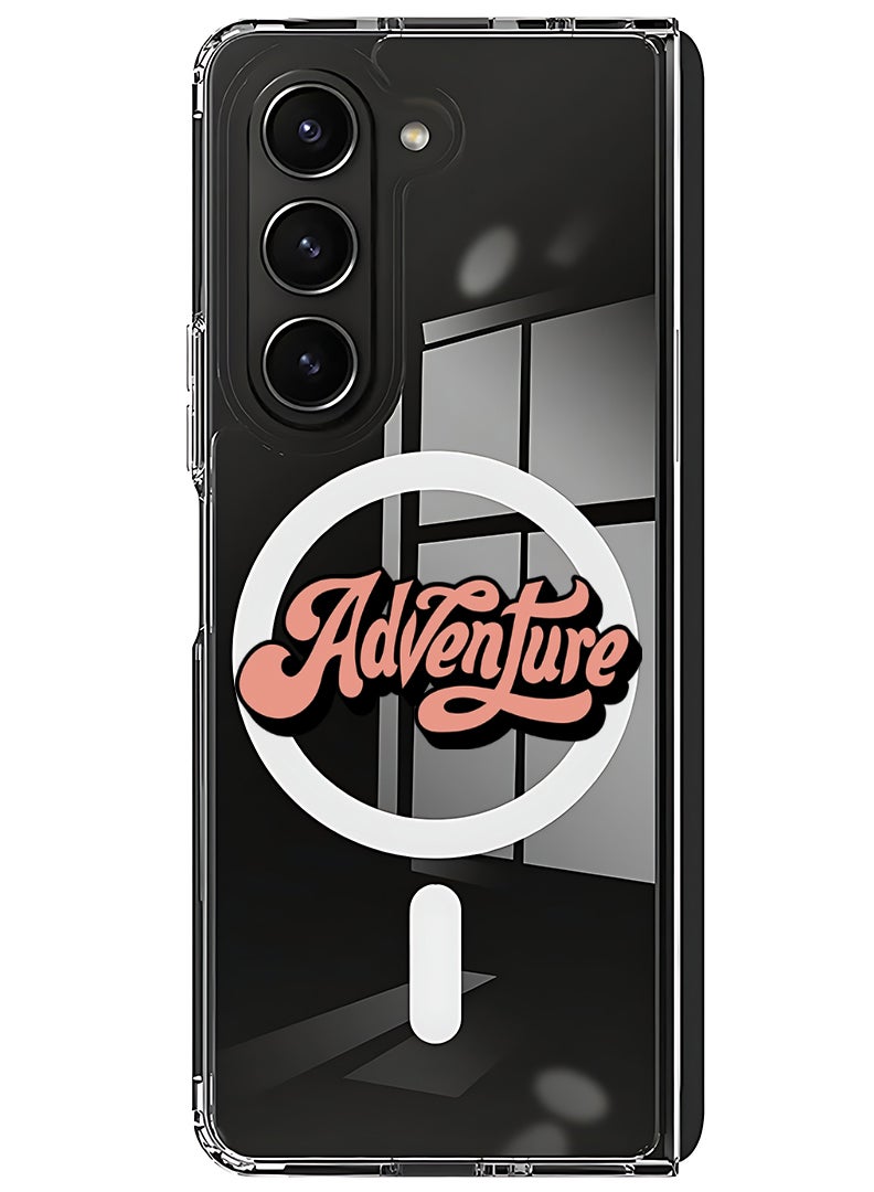 Theodor Magnetic Case for Samsung Galaxy Z Fold 5 Compatible with MagSafe Wireless Charging, Shockproof Phone Bumper Cover Adventure - Image 1