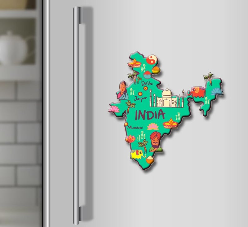 Click n ship Multicolor Kitchen Fridge Magnet Map for All - Image 2