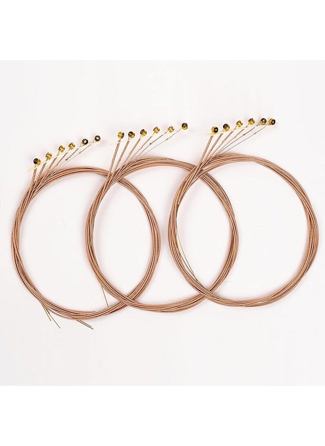Alice Acoustic Guitar Strings Set - 6-String for Beginner, Briliant Steel Copper Alloy in Phosphor Bronze Color, 3 Packs (A206 Super Light)