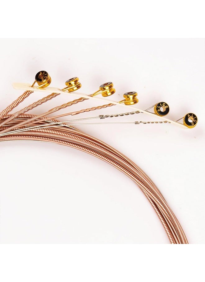 Alice Acoustic Guitar Strings Set - 6-String for Beginner, Briliant Steel Copper Alloy in Phosphor Bronze Color, 3 Packs (A206 Super Light)