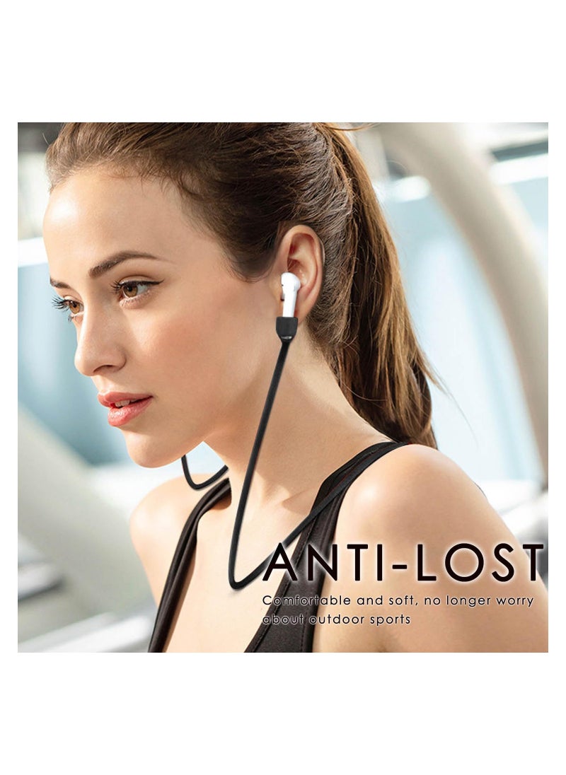 SYOSI - 6 Pack Ultra Strong Magnetic Airpods Straps Anti Lost Cord for AirPods Accessories Silicone Sports Lanyard and Ear Hook 1 2 Pro 3rd Pair EarHook 5 - Image 1