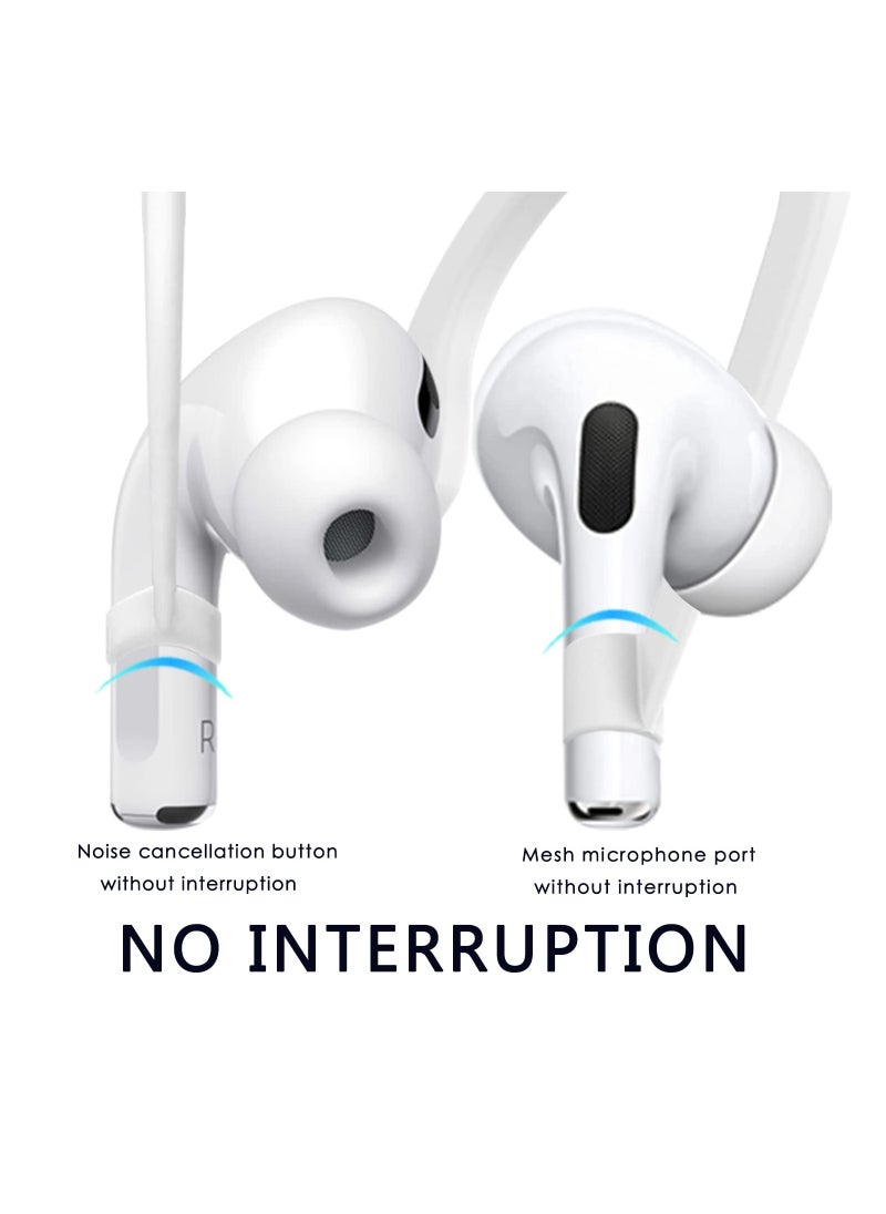SYOSI - 6 Pack Ultra Strong Magnetic Airpods Straps Anti Lost Cord for AirPods Accessories Silicone Sports Lanyard and Ear Hook 1 2 Pro 3rd Pair EarHook 5 - Image 1