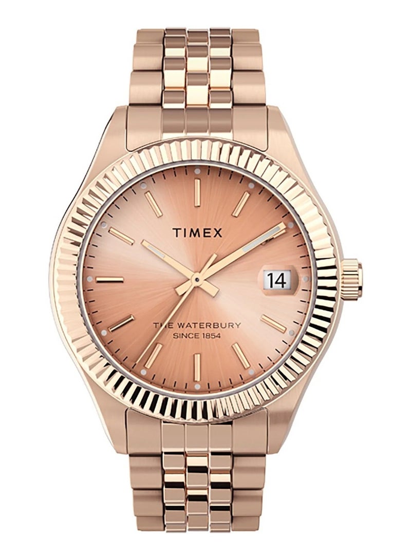 Timex Stainless Steel Multi Function Women's Watch With Stainless Steel Rose Gold TW2T86800 - Image 1