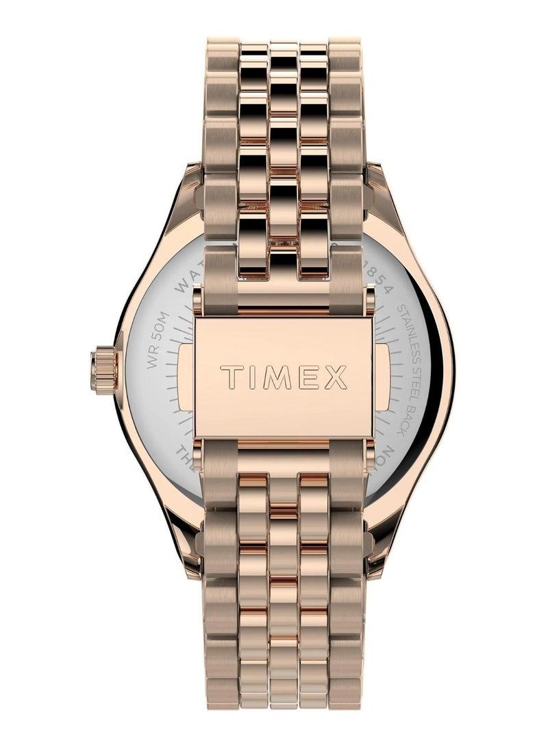 Timex Stainless Steel Multi Function Women's Watch With Stainless Steel Rose Gold TW2T86800 - Image 3