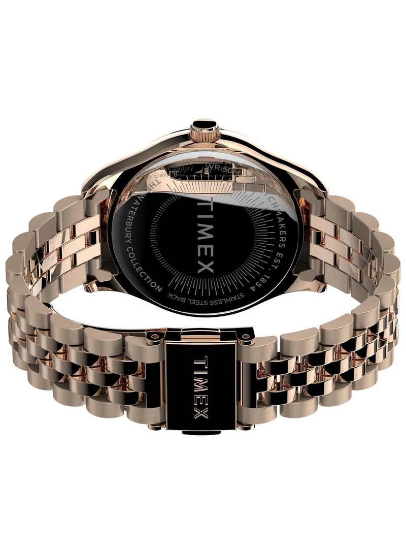 Timex Stainless Steel Multi Function Women's Watch With Stainless Steel Rose Gold TW2T86800 - Image 4
