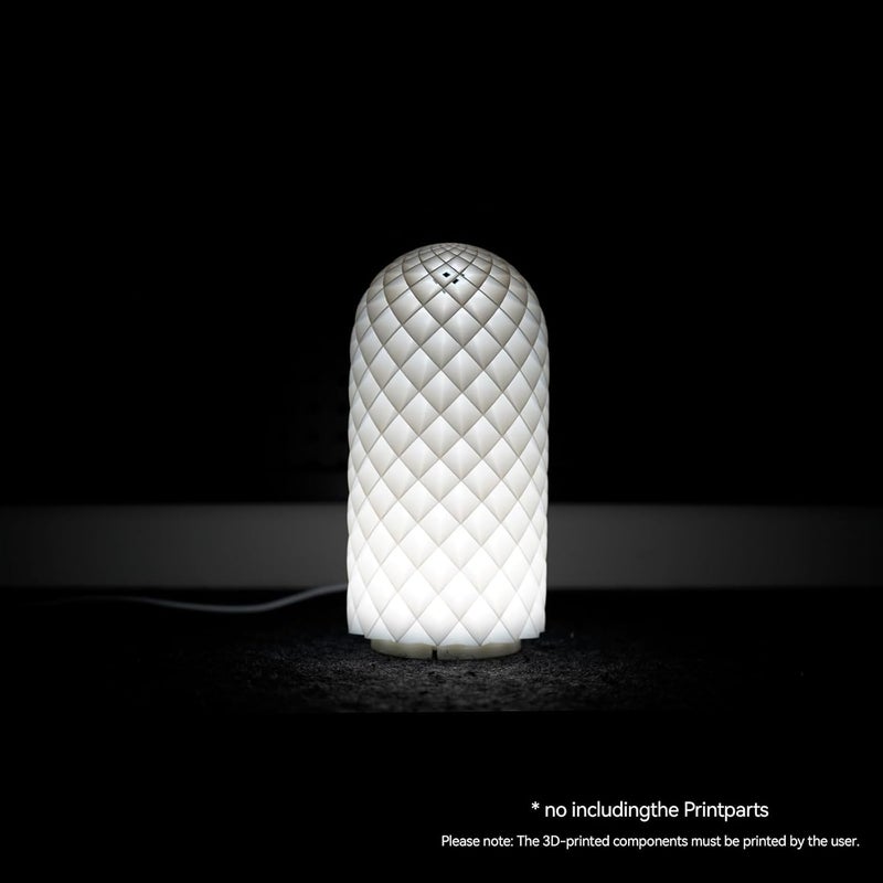 كاست ويف طقم مصباح LED للطابعة ثلاثية الأبعاد 001 - متوافق مع نماذج مختبر بامبو، إضاءة بيضاء 3000 كلفن، يعمل بالطاقة عبر USB، تجميع سهل، إمدادات صانع Makerworld، عبوة من قطعتين - Image 3